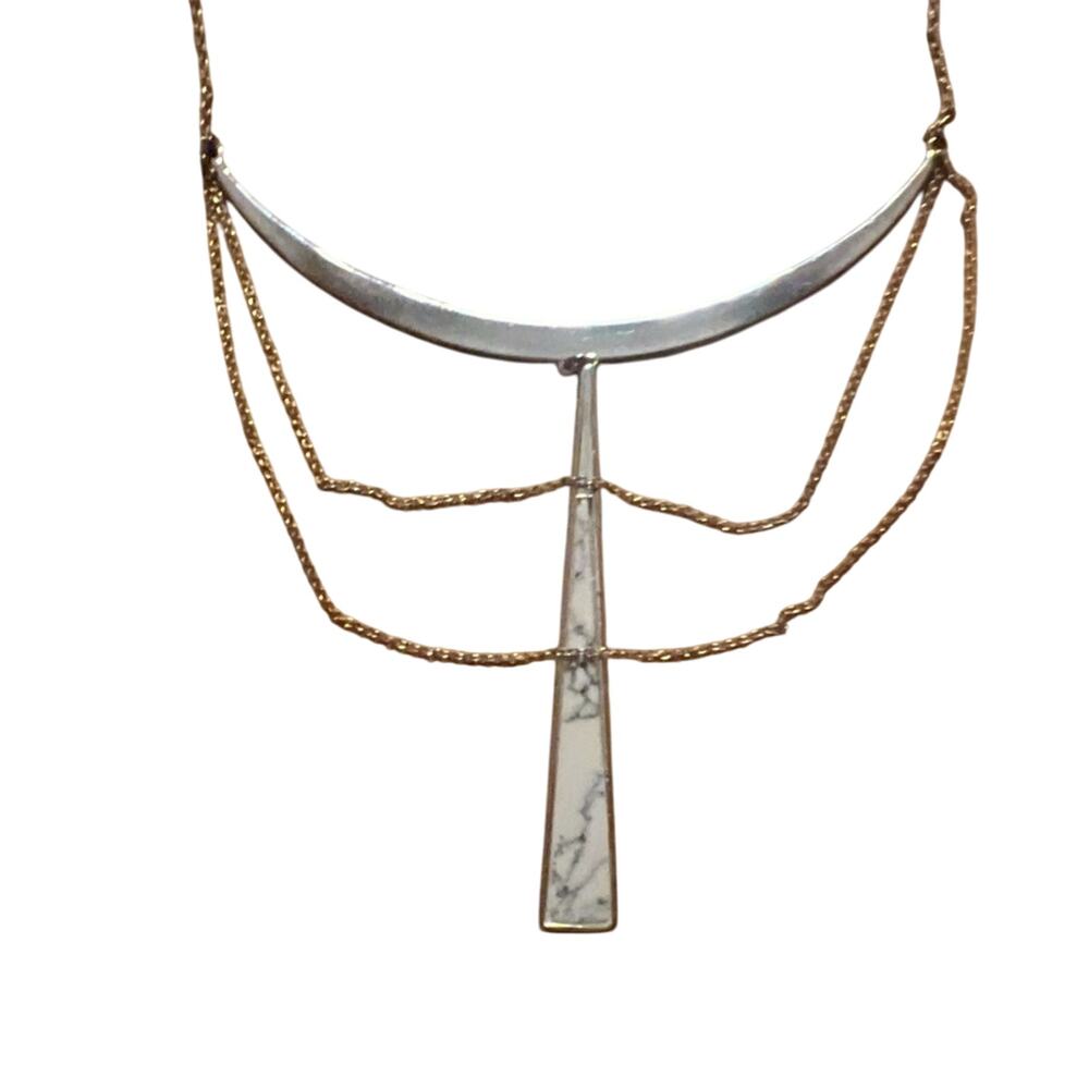 STELLA & DOT Silver-Tone Versatile 2-In-1 SWAG Necklace